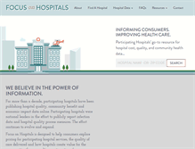 Tablet Screenshot of focusonhospitals.com